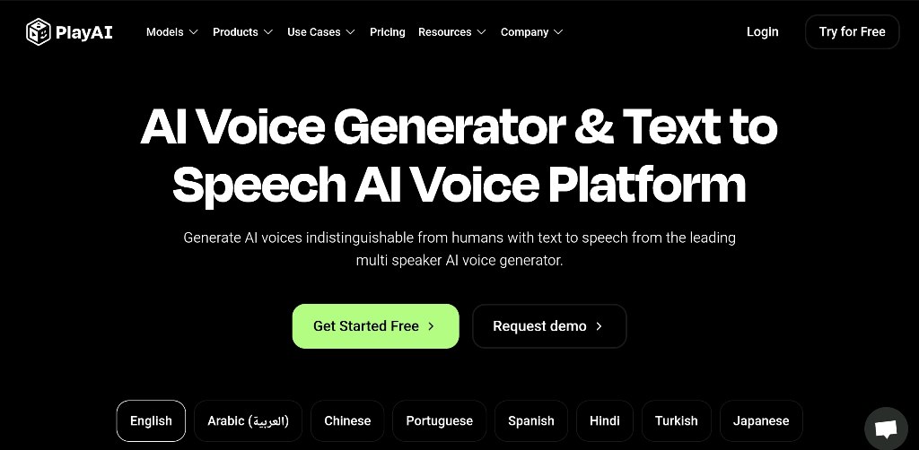 Play.ht - AI untuk menghasilkan suara (text to speech)
