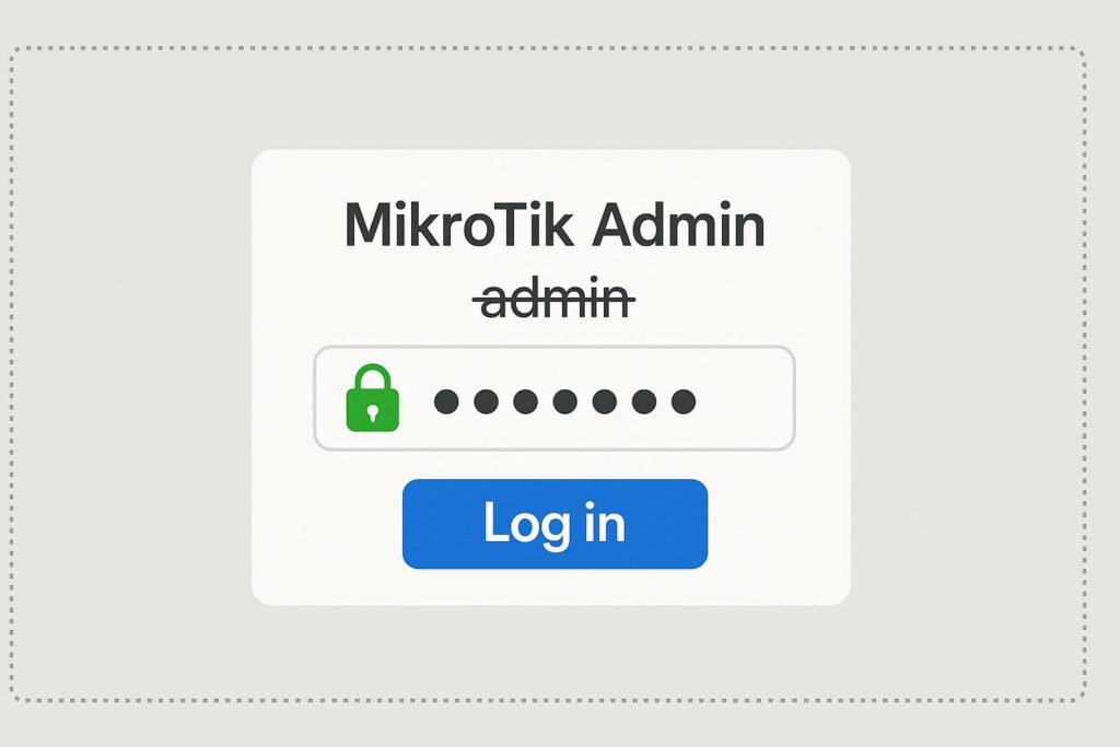 Ganti Password dan akun admin