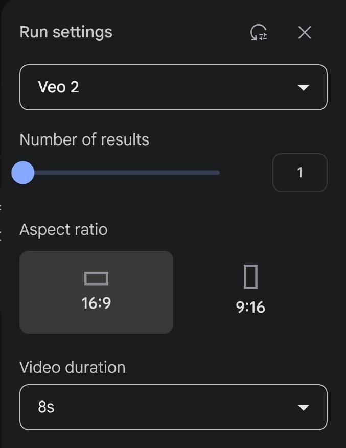 Setting konfigurasi Veo 2
