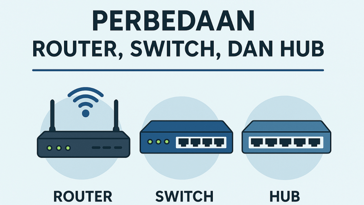 Perbedaan Router, Switch & Hub