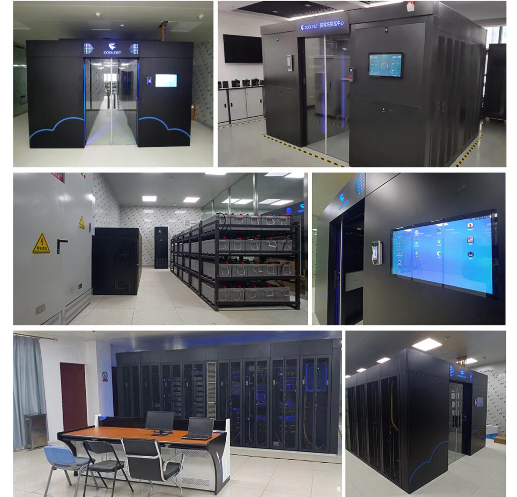 Contoh pengaplikasian Cold Aisle Containment COOLNET MAC10-RS45810