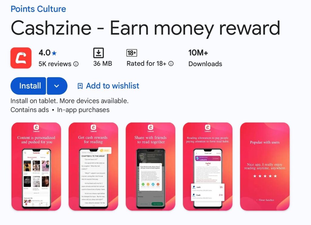 Cashzine