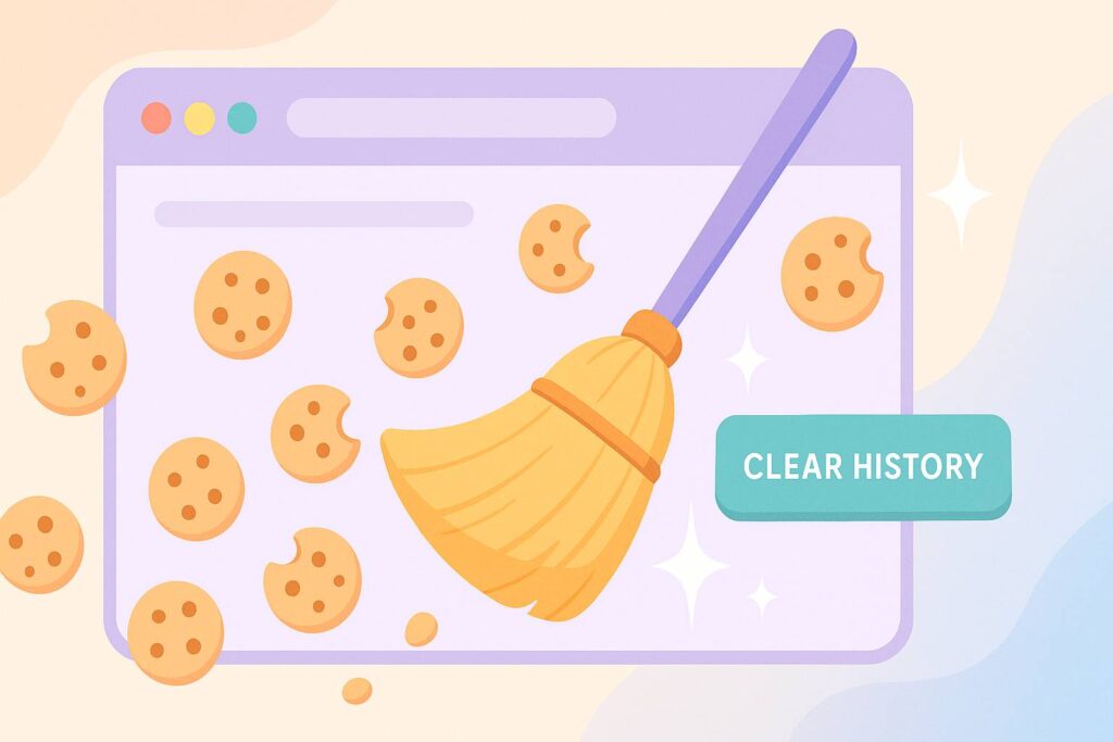 Bersihkan cookies browser