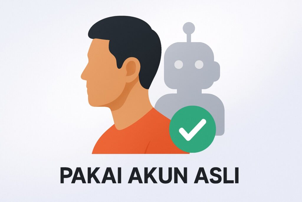 Gunakan akun asli saat mengikuti giveaway