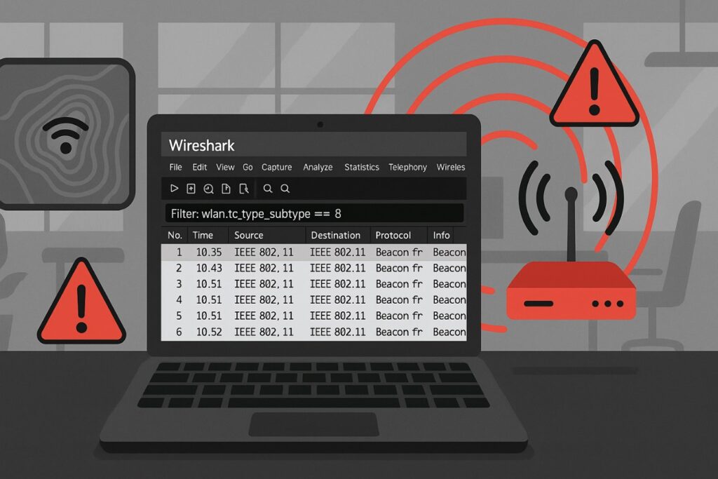 Contoh kegunaan wireshark: memburu AP ilegal