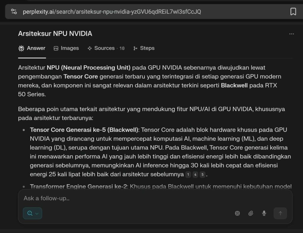 arsitektur NPU NVIDIA