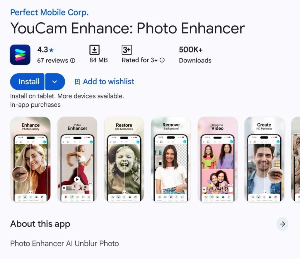 YouCam Enhance