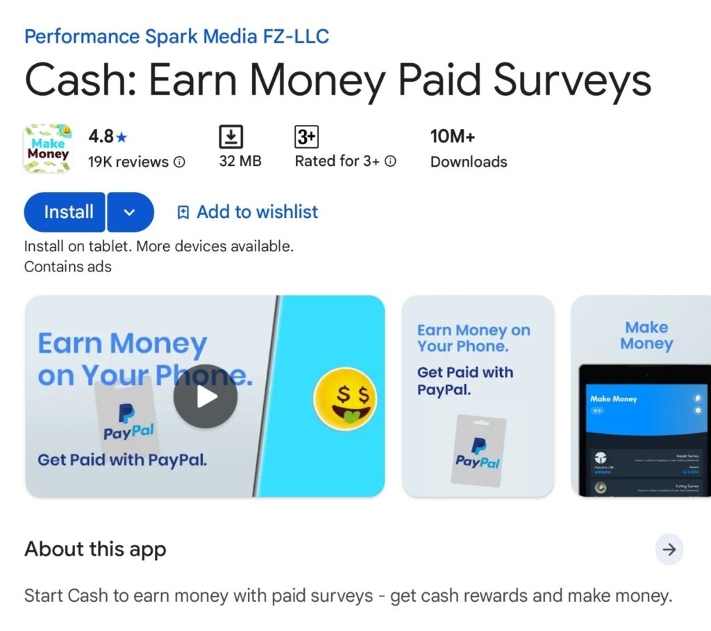 Cash: Earn Money Paid Surveys