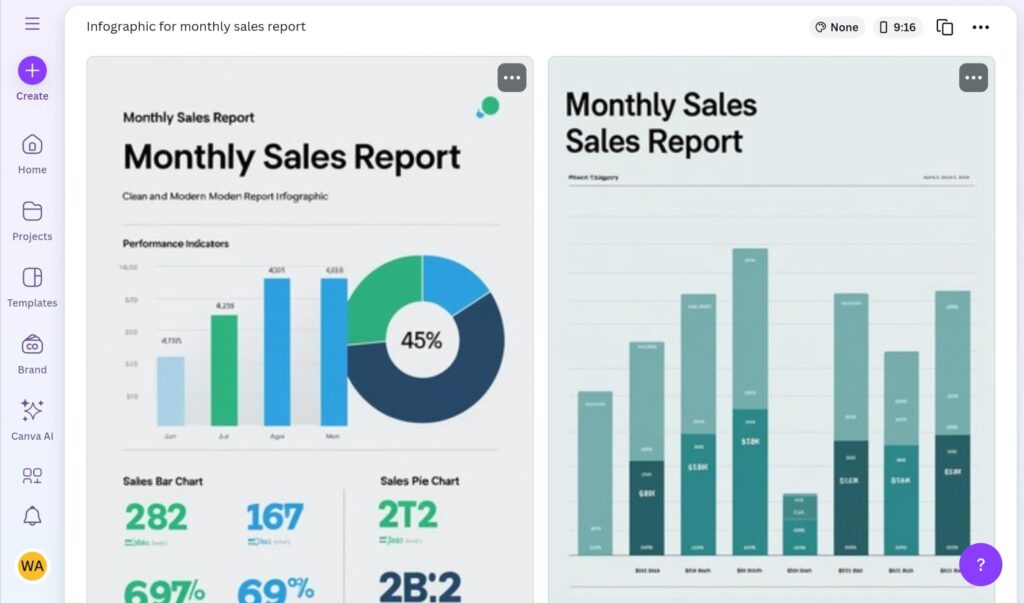Canva AI bisa membuat infografik menarik